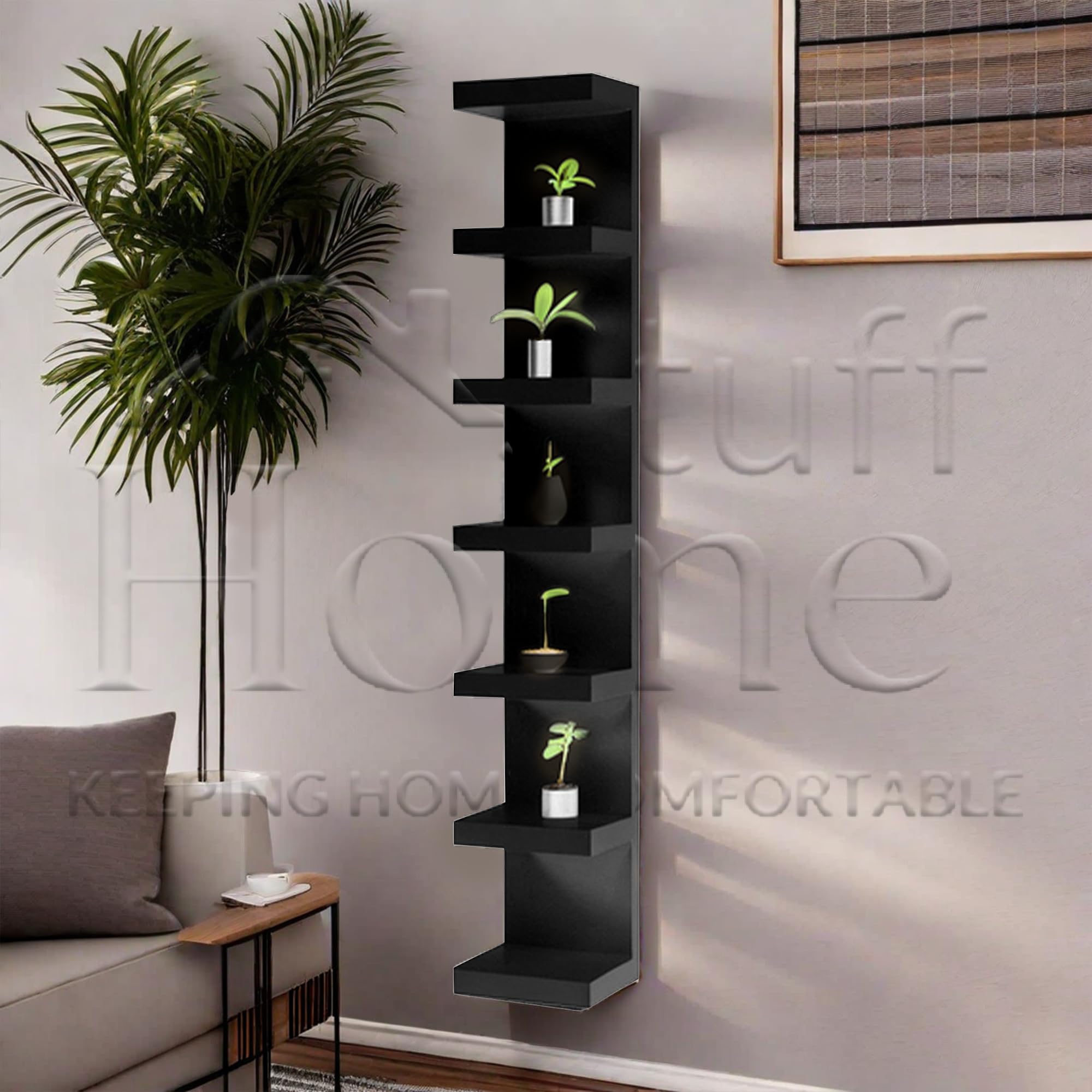 Amazon｜Home Stuff ウォールシェルフユニット、11 3/4x74 3/4、ご自宅